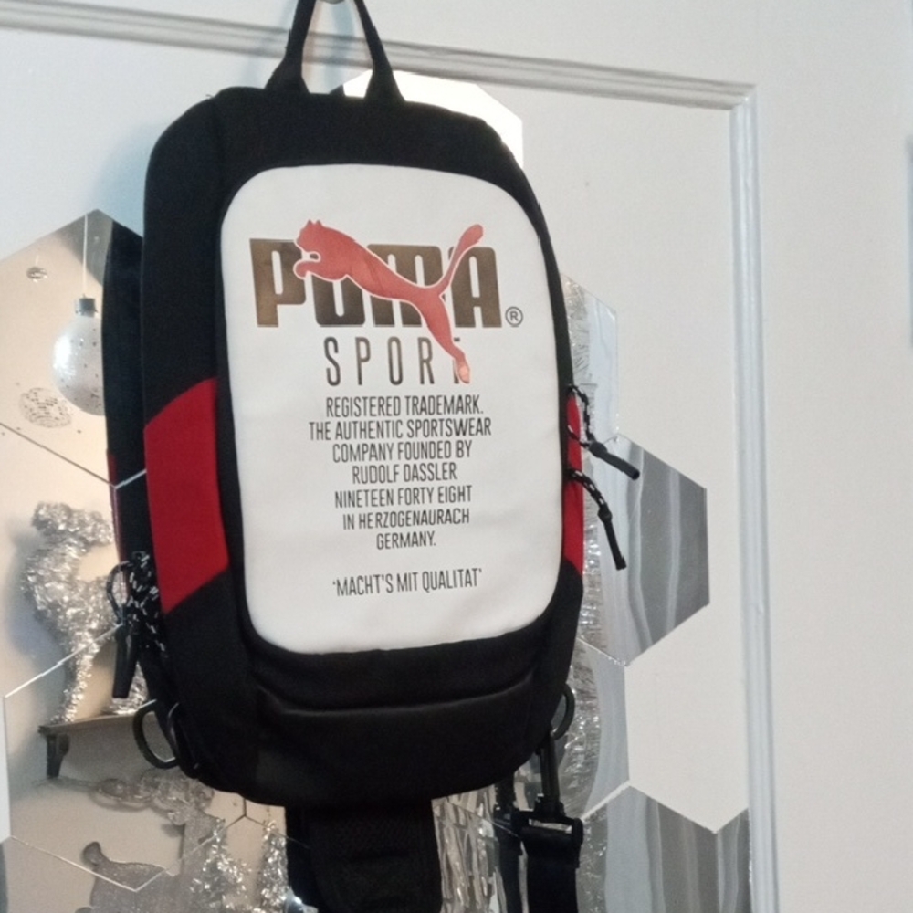Puma Black and White Men's Sling Bag